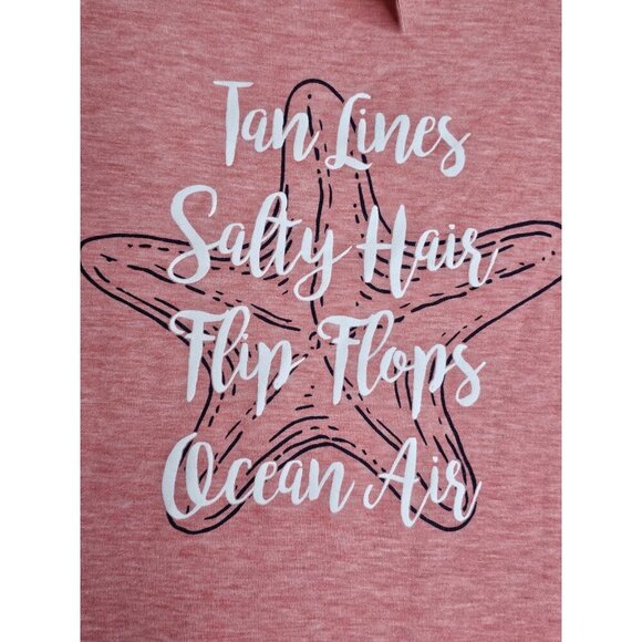 New Exclusive One Women's 2X Plus Size Blouse Pink Comfy Top Casual Beach Shirt - Picture 10 of 16